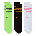  X^X Stance t@bV \bNX C Basic 3-Pack Crew - Volt