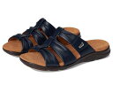 送料無料 クラークス Clarks レディース 女性用 シューズ 靴 サンダル Kitly Slide - Navy Leather(4)