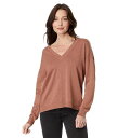 送料無料 リラP Lilla P レディース 女性用 ファッション セーター Wrapped Seam V-Neck Sweater - Hickory