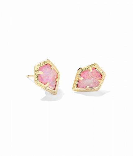 送料無料 ケンドラスコット Kendra Scott レディース 女性用 ジュエリー 宝飾品 イヤリング Framed Tessa Stud Earrings - Gold Luster Rose Pink Kyocera Opal