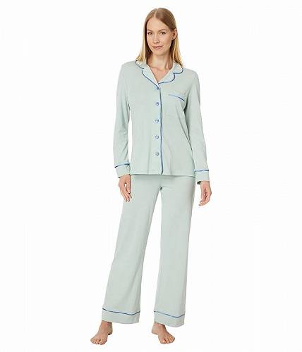 送料無料 コサベラ Cosabella レディース 女性用 ファッション パジャマ 寝巻き Amore Petite Long Sleeve Top Pant Pajama Set - Verde Umbria/Portofino Blue