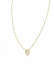 PhXRbg Kendra Scott fB[X p WG[ i lbNX Framed Tess Satellite Short Pendant Necklace - Gold Luster Light Blue Kyocera Opal