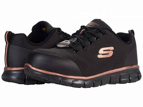 送料無料 スケッチャーズ SKECHERS Work レディース 女性用 シューズ 靴 スニーカー 運動靴 Sure Track - Chiton Alloy Toe - Black