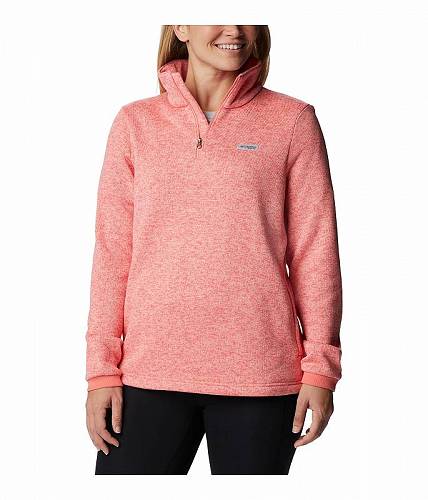 送料無料 コロンビア Columbia レディース 女性用 ファッション アウター ジャケット コート ジャケット Reel Cozy(TM) 1/4 Zip - Salmon