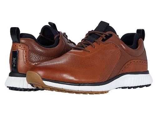 送料無料 ジョーンストンアンドマーフィー Johnston & Murphy メンズ 男性用 シューズ 靴 スニーカー 運動靴 Waterproof XC4(R) Golf H1-Luxe Hybrid Sneaker - Tan Waterproof Full Grain