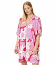 送料無料 ネイトリ Natori レディース 女性用 ファッション パジャマ 寝巻き ナイトガウン Croisette 35" Caftan - Pink Orchid