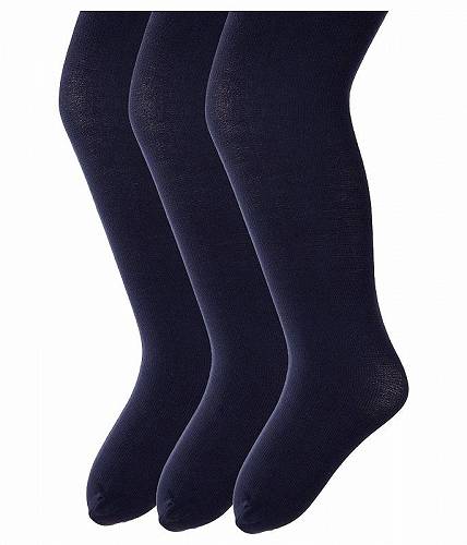  WFtF[Y\bNX Jefferies Socks ̎qp t@bV q XgbLO Pima Cotton Tights 3-Pack (Infant/Toddler/Little Kid/Big Kid) - Navy