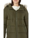  JoNC Calvin Klein fB[X p t@bV AE^[ WPbg R[g _EEEC^[R[g Short Faux Fur Trimmed Puffer - Olivine