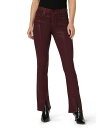  nh\ W[Y Hudson Jeans fB[X p t@bV W[Y fj Barbara High-Rise Baby Boot w/ Cuff Vent in Coated Bordeaux - Coated Bordeaux