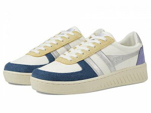 送料無料 ゴラ Gola レディース 女性用 シューズ 靴 スニーカー 運動靴 Grandslam Quadrant - Off-White/Baltic/Silver/Lavender