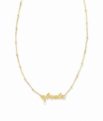 送料無料 ケンドラスコット Kendra Scott レディース 女性用 ジュエリー 宝飾品 ネックレス Abuela Script Pendant Necklace - Gold White Pearl