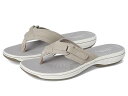送料無料 クラークス Clarks レディース 女性用 シューズ 靴 サンダル Breeze Sea - Light Taupe Synthetic