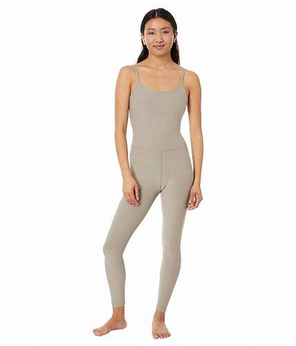 ̵ ӥɥ襬 Beyond Yoga ǥ  եå ץ Ĥʤ å Spacedye Uplevel Midi Jumpsuit - Birch Heather