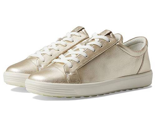 送料無料 エコー ECCO レディース 女性用 シューズ 靴 スニーカー 運動靴 Soft 7 Monochromatic 2.0 Sneaker - Pure White Gold