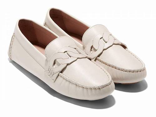 送料無料 コールハーン Cole Haan レディース 女性用 シューズ 靴 フラット Evelyn Chain Driver - Ivory Leather