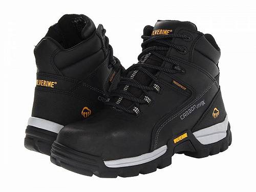 送料無料 ウルヴァリン Wolverine メンズ 男性用 シューズ 靴 ブーツ ワークブーツ Tarmac Comp Toe 6&quot; Boot - Black