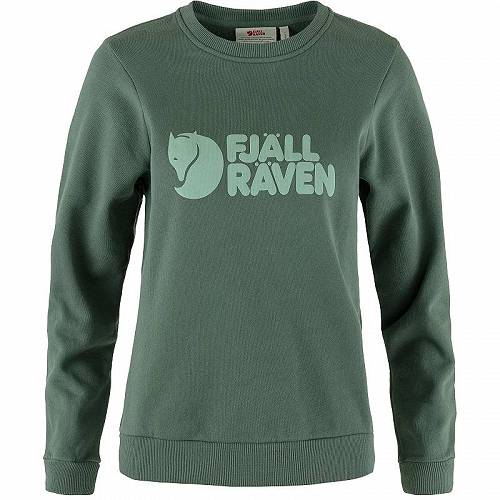 フェールラーベン 送料無料 フェールラーベン Fjallraven レディース 女性用 ファッション パーカー スウェット Fjallraven Logo Sweater - Deep Patina/Misty Green