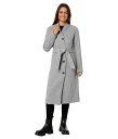  Avec Les Filles fB[X p t@bV AE^[ WPbg R[g E[Es[R[g Wool Blend Overlap Collar Coat - Grey