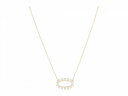  PhXRbg Kendra Scott fB[X p WG[ i lbNX Elisa Open Frame Necklace - Gold Metal White CZ