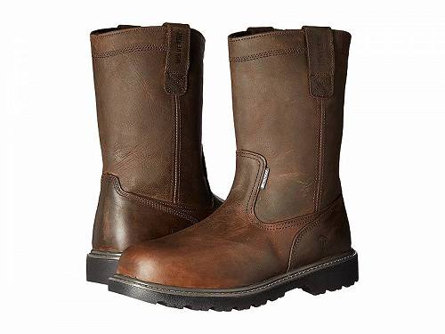 送料無料 ウルヴァリン Wolverine メンズ 男性用 シューズ 靴 ブーツ ワークブーツ Floorhand Welly 10&quot; Steel Toe - Dark Brown