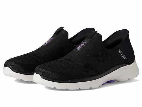 送料無料 スケッチャーズ SKECHERS Performance レディース 女性用 シューズ 靴 スニーカー 運動靴 Go Walk 6 Fabulous View Hands Free Slip-Ins - Black/Lavender