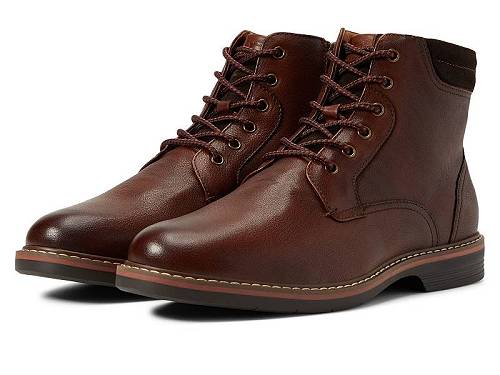  t[VC Florsheim Y jp V[Y C u[c [XAbv ҂ݏグ Norwalk Plain Toe Lace-Up Boot - Cognac Smooth Leather