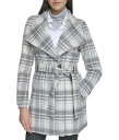  JoNC Calvin Klein fB[X p t@bV AE^[ WPbg R[g E[Es[R[g Wool Wrap - Grey/Ivory