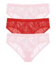 送料無料 ネイトリ Natori レディース 女性用 ファッション 下着 ショーツ Bliss Allure Girl Brief 3-Pack - Pink Suede/Poinsettia/Pink Suede