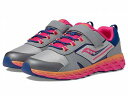 送料無料 サッカニー Saucony Kids 女の子用 キッズシューズ 子供靴 スニーカー 運動靴 Wind Shield A/C 2.0 (Little Kid/Big Kid) - Grey/Pink/Navy