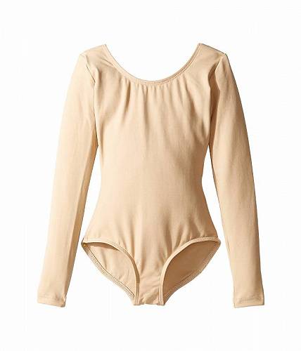 送料無料 Capezio Kids 女の子用 ファッション 子供服 レオタード Team Basic Long Sleeve Leotard Toddler/Little Kids/Big Kids - Nude