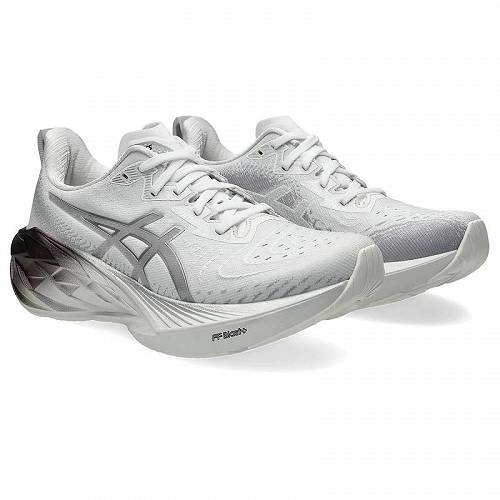 送料無料 アシックス ASICS レディース 女性用 シューズ 靴 スニーカー 運動靴 Novablast 4 Platinum - Real White/Pure Silver