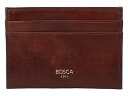 送料無料 ボスカ Bosca メンズ 男性用 ファッション雑貨 小物 財布 小銭入れ カードケース Old Leather Collection - Weekend Wallet - Dark Brown Leather