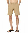  HR Volcom Y jp t@bV V[gpc Zp Frickin Cross Shred Slub 20&quot; Hybrid Shorts - Dark Khaki