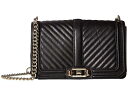  xbJ~Rt Rebecca Minkoff fB[X p obO  obNpbN bN Chevron Quilted Love Crossbody - Black 1