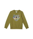 送料無料 ケンゾー Kenzo Kids 男の子用 ファッション 子供服 パーカー スウェット Tiger Embroidered Sweatshirt (Big Kids) - Green