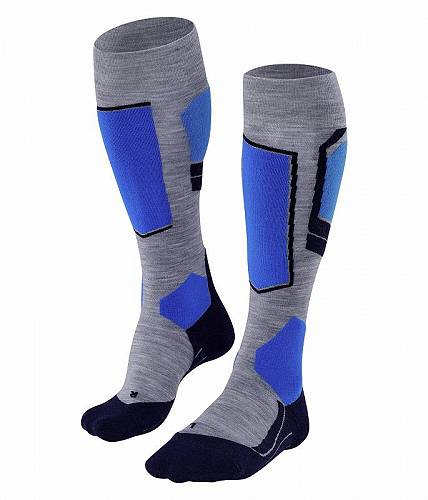 送料無料 ファルケ Falke メンズ 男性用 ファッション ソックス 靴下 スリッパ SK4 Knee High Ski Socks - Light Grey