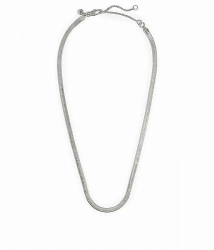  Madewell fB[X p WG[ i lbNX Herringbone Chain Necklace - Light Silver Ox