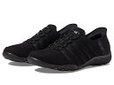 送料無料 スケッチャーズ SKECHERS レディース 女性用 シューズ 靴 スニーカー 運動靴 Breathe Easy - Roll With Me Slip-Ins - Black