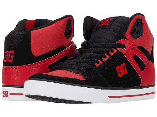 送料無料 ディーシー DC メンズ 男性用 シューズ 靴 スニーカー 運動靴 Pure High-Top WC - Fiery Red/White/Black