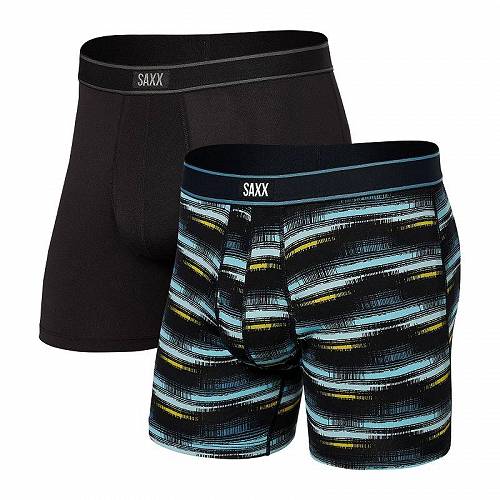 こちらの商品は サックスアンダーウエアー SAXX UNDERWEAR メンズ 男性用 ファッション 下着 Daytripper Boxer Brief Fly 2-Pack - Broadcast Stripe/Black です。 注文後のサイズ変更・キャンセルは出来ませんので、十分なご検討の上でのご注文をお願いいたします。 ※靴など、オリジナルの箱が無い場合がございます。ご確認が必要な場合にはご購入前にお問い合せください。 ※画面の表示と実物では多少色具合が異なって見える場合もございます。 ※アメリカ商品の為、稀にスクラッチなどがある場合がございます。使用に問題のない程度のものは不良品とは扱いませんのでご了承下さい。 ━ カタログ（英語）より抜粋 ━ For a day trip to the coast or a jog around the park, the SAXX UNDERWEAR(R) Daytripper Boxer Brief Fly 2-Pack. Boxer brief crafted from a breathable stretch blend for all-day comfort. Relaxed fit is form-fitting around the waist and eases at the thigh. Three-D Fit(TM) uses nine panels to create 3D shaping around glutes, thighs, quads, and hamstrings. Moisture-wicking fabric draws perspiration away from the body and towards the surface where it can evaporate. Flat Out Seams(TM) offer smooth, against-the-skin contact. Branded elastic waistband. Ballpark(TM) Pouch is a 3D hammock-shaped pouch designed for contact-free support. Functional fly. Seam-free seat. 97% polyester, 3% elastane. Machine wash, tumble dry. ※掲載の寸法や重さはサイズ「2XL」を計測したものです. サイズにより異なりますので、あくまで参考値として参照ください. If you&#039;re not fully satisfied with your purchase, you are welcome to return any unworn, unwashed items in the original packaging with tags and if applicable, the protective adhesive strip intact. Note: Briefs, swimsuits and bikini bottoms should be tried on over underwear, without removing the protective adhesive strip. Returns that fail to adhere to these guidelines may be rejected. 実寸（参考値）： Waist Measurement: 約 88.90 cm Outseam: 約 36.83 cm Inseam: 約 10.16 cm Front Rise: 約 27.94 cm Back Rise: 約 30.48 cm Leg Opening: 約 55.88 cm