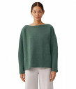 楽天グッズ×グッズ送料無料 アイリーンフィッシャー Eileen Fisher レディース 女性用 ファッション セーター Plus Size Bateau Neck Box Top - Cypress