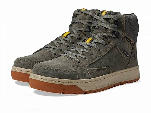 送料無料 キャタピラー Caterpillar メンズ 男性用 シューズ 靴 ブーツ ワークブーツ Streamline Court Mid CT - Dusty Olive Suede