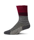 送料無料 スマートウール Smartwool レディース 女性用 ファッション ソックス 靴下 Everyday Popcorn Cable Crew Socks - Tibetan Red