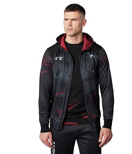 送料無料 ヴェナム Venum メンズ 男性用 ファッション パーカー スウェット UFC Venum Authentic Fight Week 2.0 Zip Hoodie - Black