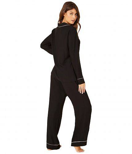 送料無料 コサベラ Cosabella レディース 女性用 ファッション パジャマ 寝巻き Bella Relaxed Long Sleeve Top Pants Set - Black/Ivory