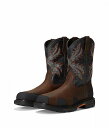 送料無料 アリアト Ariat メンズ 男性用 シューズ 靴 ブーツ ワークブーツ OverDrive Wide Square Toe Composite Toe Work Boots - Brown/Rough Stone(4)