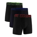 送料無料 アンダーアーマー Under Armour メンズ 男性用 ファッション 下着 3-Pack Performance Tech Solid 6