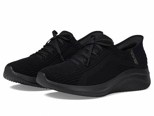 送料無料 スケッチャーズ SKECHERS レディース 女性用 シューズ 靴 スニーカー 運動靴 Ultra Flex 3.0 - Brilliant Hands Free Slip-Ins - Black/Black