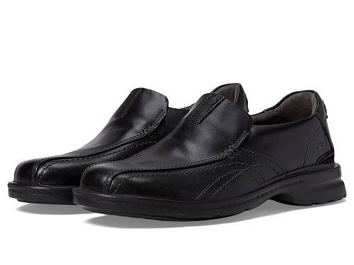 送料無料 クラークス Clarks メンズ 男性用 シューズ 靴 ローファー Gessler Step - Black Leather