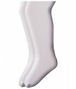 送料無料 ジェフェリーズソックス Jefferies Socks 女の子用 ファッション 子供服 ソックス 靴下 Microfiber Tights 2-Pack (Infant/Toddler/Little Kid/Big Kid) - White/White